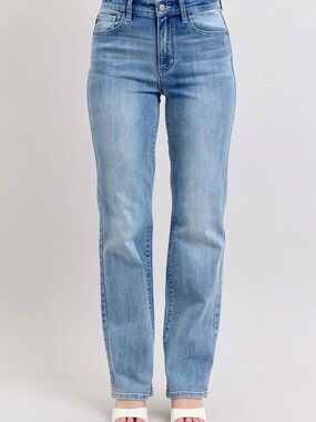 Judy Blue Light Wash Straight Leg Jeans